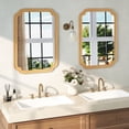 thumbnail image 4 of Costway Rounded Corner Arch Wall Mirror 35.5" x 23.5" Farmhouse Rectangle Decorative Mirror, 4 of 9