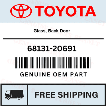 OEM GENUINE TOYOTA Celica 2000-2005 Glass, Back Door - 68131-20691