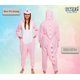 thumbnail image 3 of ¡Onesie Funziez! Disfraz ajustado de dinosaurio rosa de peluche, 3 of 6