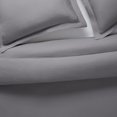 thumbnail image 3 of Serta Contemporary 205 Thread Count 3 Piece Duvet Sets, King, Gray, Solid Print, 3 of 6