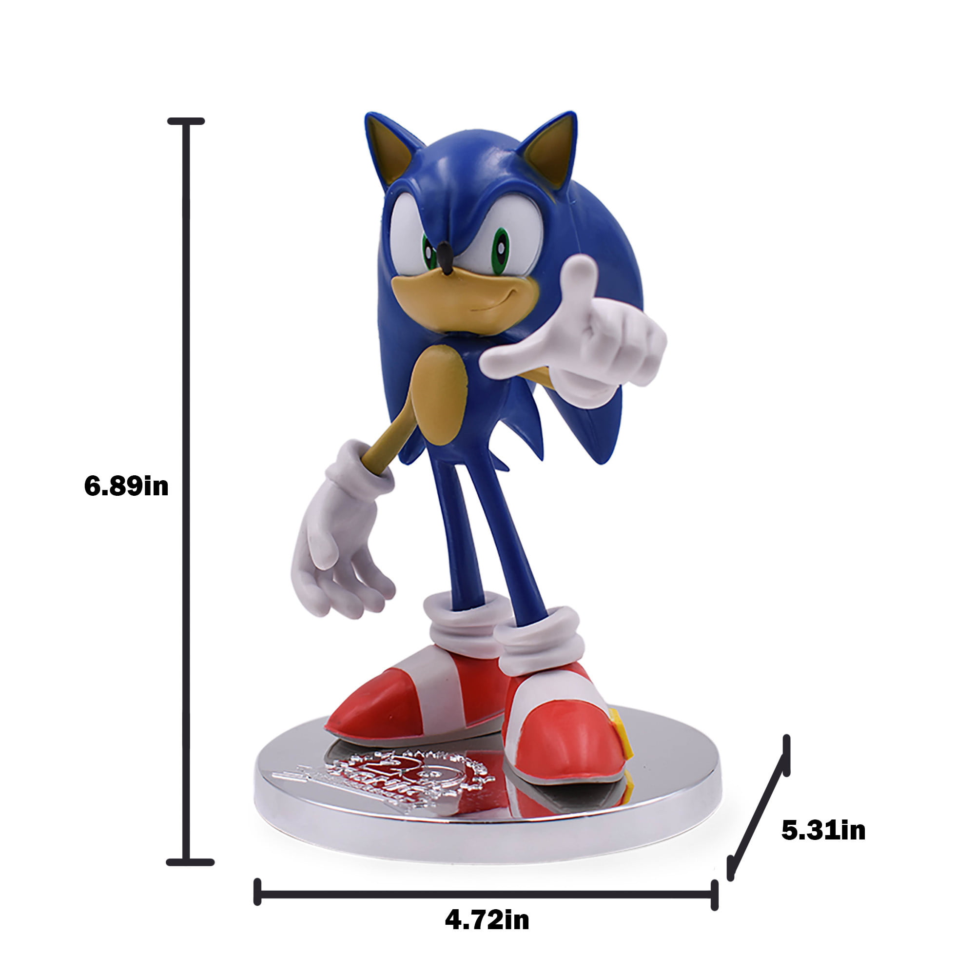 Sonic The Hedgehog 6PCS PVC Game Toy Action Figure Model Doll Kids Xmas Gift Toy 