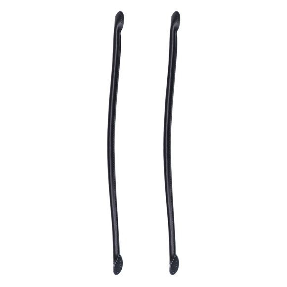 TEHAUX 2Ud Manijas Para Bolso De PU Cuero Negro Antideslizante Para Reposición Y Fabricación De Bolsos