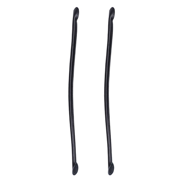 TEHAUX 2Ud Manijas Para Bolso De PU Cuero Negro Antideslizante Para Reposición Y Fabricación De Bolsos
