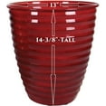 thumbnail image 2 of Robert Allen Home & Garden IronStone 14" Avondale Round Metal Planter in Autumn Blaze, 2 of 4
