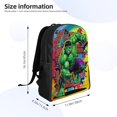 thumbnail image 4 of Green Monster Hero Anime Backpack for Adults, Water Resistant Oxford Bag with 15 Inch Computer Sleeve, 4 of 6