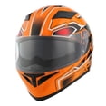 thumbnail image 6 of 1Storm Motorcycle Full Face Helmet Street Bike Dual Visor/Sun Shield N-HJK316 Panther Orange, 6 of 7