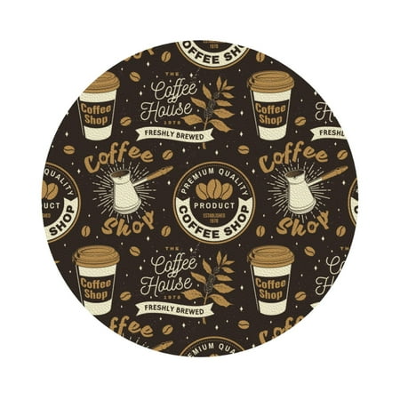 

Matuu coffee shop house for Cup Coasters Set of 6 Leather Coasters Desk Coasters for Office Measures 4” x 4” Round Shape