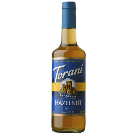 Torani Sugar Free Hazelnut Flavoring Syrup, Coffee Flavoring, Drink Mix, 25.4 oz