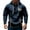 B Navy, variant on Men's Vintage Long Sleeve Hoodies Quarter Zip Tactical Pullover Sweatshirts Casual Fall Fashion Hooded Sweatshirts Solid Multi Pockets Tops Gray L