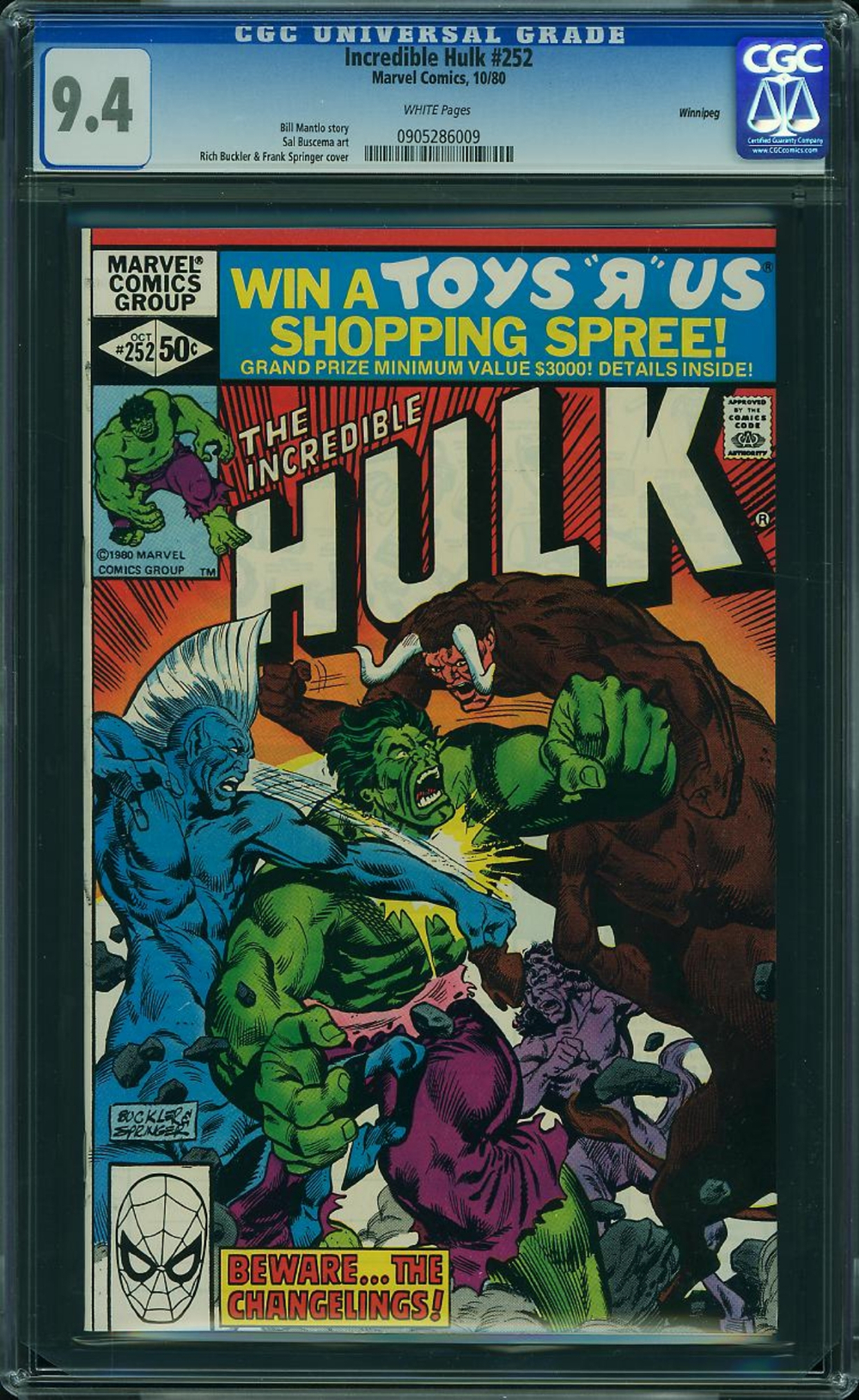 Cover of The Incredible Hulk #252