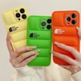 thumbnail image 3 of Chamarra De Pluma Diseño Funda Blanda Protectora Para iPhone 7 8 plus X XR XS 11 12 13 Pro Max, 3 of 4