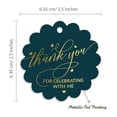 thumbnail image 6 of Inkdotpot Pack Of 100 Real Gold Foil Paper Tags Thank You For Celebrating With Me Birthday Favor Hang Tags, 6 of 6