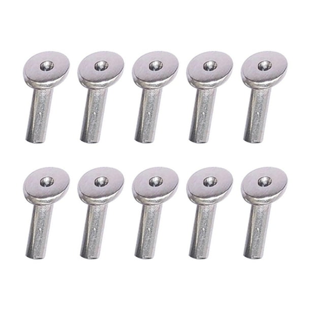 10 piezas Mangas en ángulo Ojal Protector de poste de madera Funda protectora Cables Poste de barandilla para barandilla de cuerda de alambre de pilar 032 cm