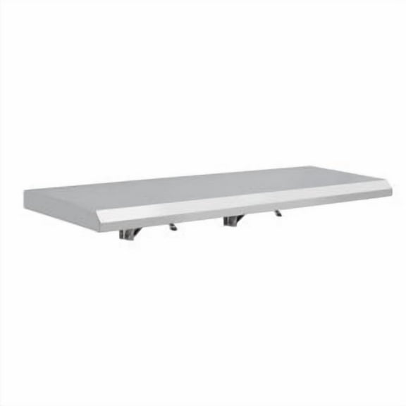 EastVita Concession Shelf 36" L x 12" W - 304 Stainless Steel Folding Serving Shelf, Wall Mount Shelving, Round Edge, Ideal for Food Truck, Grill Area, BBQ Table, Restaurant