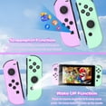 thumbnail image 4 of Wireless Controller for Nintendo Switch Controller with Dual Vibration & 6-Axis Gyro Sensor - Purple&Green, 4 of 7