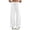 White, variant on IUYRTFE Women's Relaxed Fit Drawstring Wide Leg Sweatpants with Pockets Elastic Waist Casual Lounge Trousers