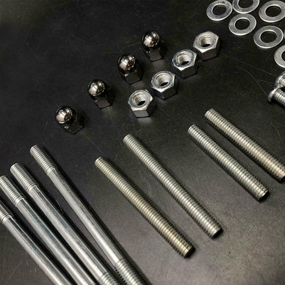 DONSP1986 Motor Bolts, Studs, Screws, Washers Set for 2 Stroke yd100/66cc/80cc Engine Kit Gas Bike