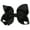 Black, variant on SPRING PARK Kids Girls Cloth Ribbon Bowknot Hair Clip Hair Bow Hairpin Headwrap Barrette
