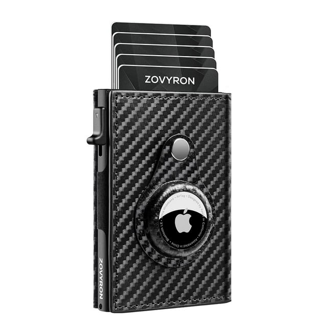 Cartera inteligente ZOVYRON Airtag para hombre, RFID, diseño delgado