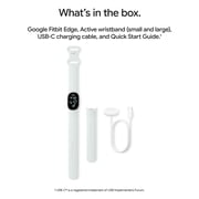 Google Fitbit Edge - Health and Fitness Tracker - with AMOLED Screen - Compatible with Android and iOs - featuring personal coaching built with Gemini - Fog