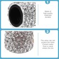 thumbnail image 3 of FRCOLOR Rhinestone Tire Caps 4pcs Car Valves Stem Caps Tire Caps Rhinestone Universal Car Valves Core,0.59"X0.59"X0.59", 3 of 5
