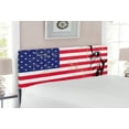 thumbnail image 2 of New York Headboard, Liberty and USA Flag Retro Style Enlightening World Famous, Upholstered Decorative Metal Bed Headboard with Memory Foam, Full Size, Coral White, by Ambesonne, 2 of 4
