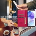thumbnail image 3 of Flip Wallet Case for Samsung Galaxy A54 5G with Credit Card Slot, PU Leather Slim Phone Case for Women Men with Stand Shockproof Protective Back Cover for Samsung Galaxy A54 5G, Red, 3 of 4