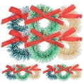 thumbnail image 1 of 12 mini coronas navideñas para decorar árboles de Navidad., 1 of 7