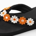 thumbnail image 5 of enyan Platform Sandals Women Womens Arch Support Flip Flops Comfortable Yoga Mat Slip on Summer Beach Walking Thong Cushion Sandals,Orange,Size 6, 5 of 7