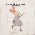 thumbnail image 4 of Kids Toddler Baby Girls Spring Fall Animal Print Sweatshirts Cotton Casual Crew Neck Long Sleeve Tops Pullover Sweater Shirt Size 5-6T, 4 of 6