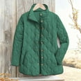 thumbnail image 6 of Quilted Jacket for Women Lightweight Puffer Jackets Casual Winter Coat with Pockets Green XXL, 6 of 7