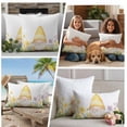thumbnail image 5 of Yellow Gnomes Outdoor Waterproof Pillow Covers, Spring Floral Pastoral Decorative Square Throw Pillowcase Sofa Cushion Sham for Patio/Couch/Chair, 26"x26" 2 Pack, 5 of 8