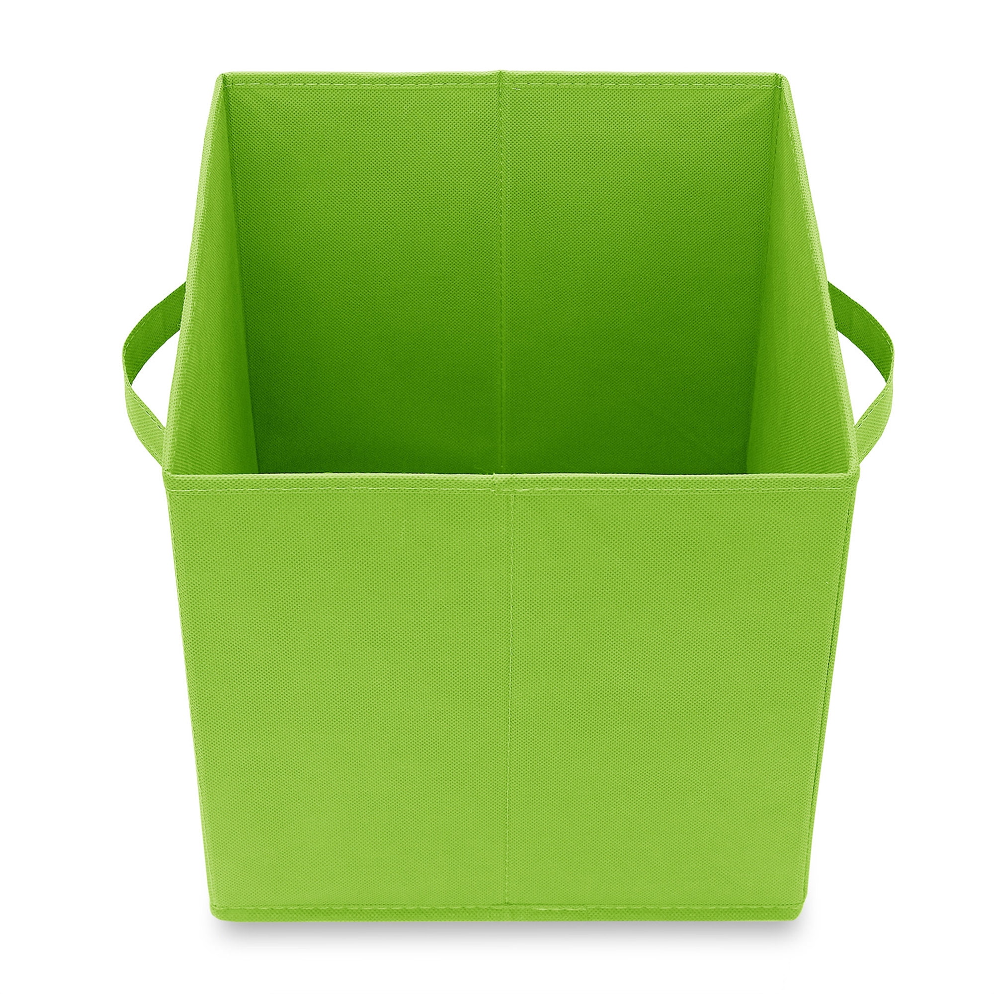 Casafield Set of 12 Fabric Storage Cube Bins, Multicolor - 11" Collapsible Foldable Cloth Baskets for Shelves and Cubby Organizers