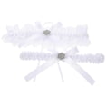 thumbnail image 2 of Lace Wedding Garters Set Women Garter Classic Style For Bridal And Formal Occasions 2Set, 2 of 4