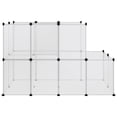 thumbnail image 2 of vidaXL Cage pour Petits Animaux Transparente 142x74x93 cm PP et Acier, 2 of 5