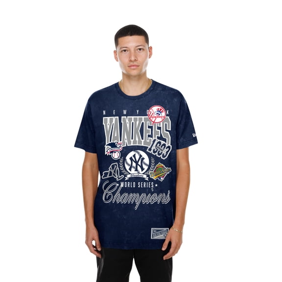 Men's New Era Navy New York Yankees Mineral Wash T-Shirt