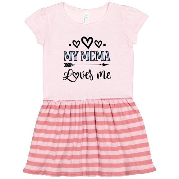 Inktastic My Mema Loves Me Girls Outfit Gift Toddler Girl Dress