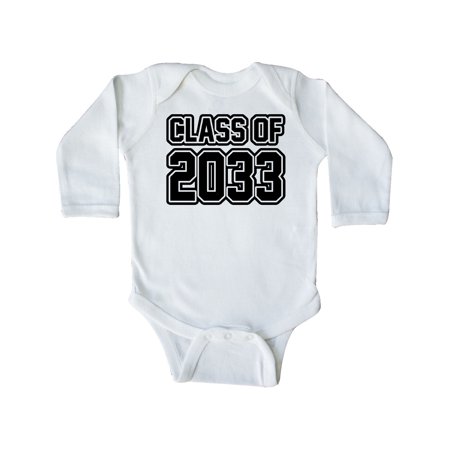 

Inktastic class of 2033 Gift Baby Boy or Baby Girl Long Sleeve Bodysuit