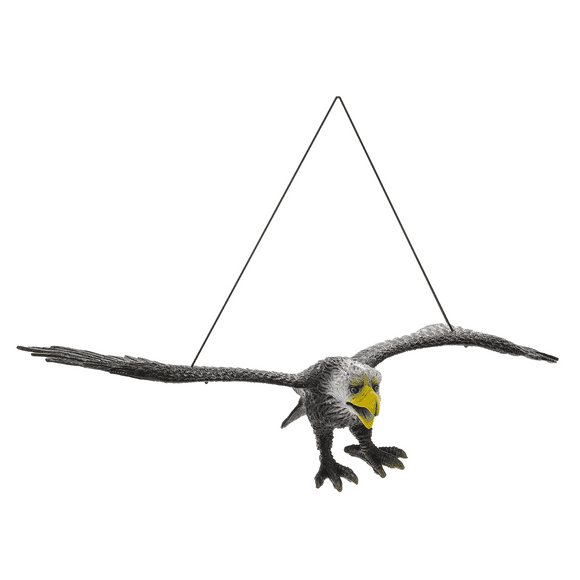 Artificial Eagle Figurine Decor Display Fake Flying Birds Pvc Lantern Scarer Outdoor