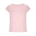 thumbnail image 2 of Mittory Womens Cap Sleeve Tops Boat Neck T-Shirts Summer Casual Loose Fit Basic Tees, 2 of 5