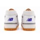 thumbnail image 4 of [BB550WTO] New Balance Men's 550 Lakers Pack White Vibrant Orange Sneakers *NEW*, 4 of 4