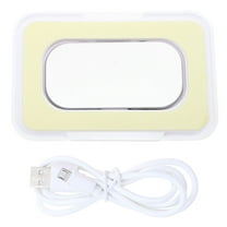 Soimiss 1Pc White Wet Tissue Warmer Box Portable Heater with Constant Temperature Design