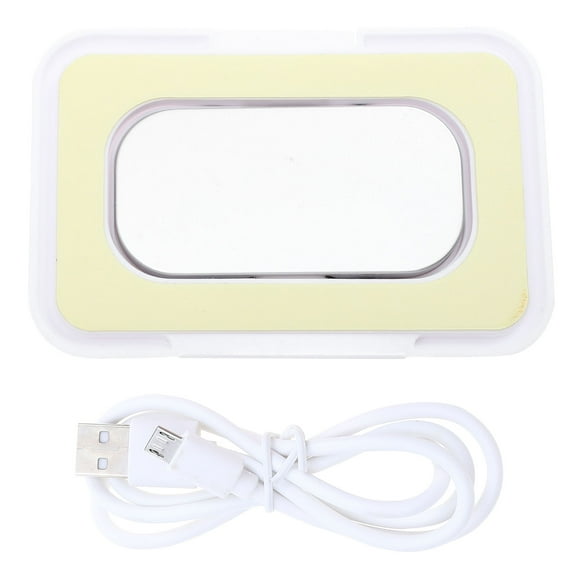 Soimiss 1Pc White Wet Tissue Warmer Box Portable Heater with Constant Temperature Design