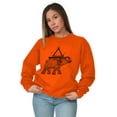 thumbnail image 3 of Spiritual Animal Elephant Triangle Unisex Plus Fleece Graphic Sweatshirt Brisco Brands 2X, 3 of 5