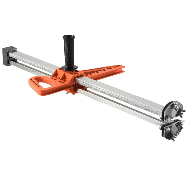 Durable Fixing Manual Gypsum Board Cutter Adjustable Hand Push Drywall Cutting Tool Double Handle with Stainless Steel Ruler