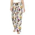 thumbnail image 2 of Goofa Tulips Flowers Printed Soft Pajama Pants for Women, Wide Leg Comfy Casual Lounge Yoga Pants-Large, 2 of 9