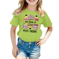 thumbnail image 1 of AWZXDE T-Shirts Graphiques de Rentrée Scolaire pour Filles Hauts Mode Décontractée Manches Courtes Coupe Ample Col Rond T-Shirts Confortables, 1 of 4