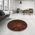 thumbnail image 4 of Ahgly Company Machine Washable Indoor Rectangle Transitional Black Brown Area Rugs, 2' x 3', 4 of 7