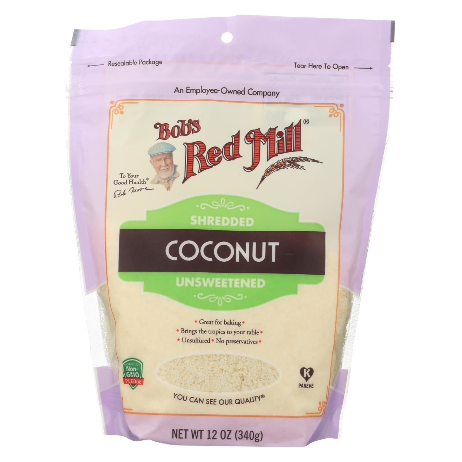 Bob's Red Mill Shredded Coconut (Unsweetened), 12-ounce