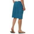 thumbnail image 3 of Pantalones cortos de verano para hombres INSPIRE CHIC para el Día del Padre, con cordón elástico en la cintura, sólidos, para la playa, pantalones de baño de 30 pulgadas, color azul, 3 of 6